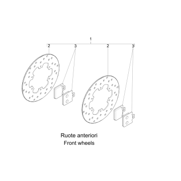 Bremsbelagset MP3 Business,YOUrban ( 2 Stk.)-1C000818