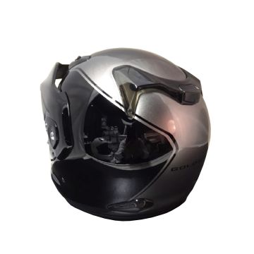 CT-F Gold Wing Grey/Black Jethelm-AR155-855-02